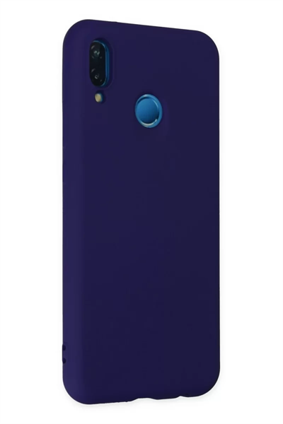 Huawei P20 Lite Kılıf Nano içi Kadife Silikon - Mor