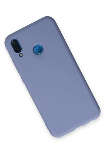 Huawei P20 Lite Kılıf Nano içi Kadife Silikon - Lila