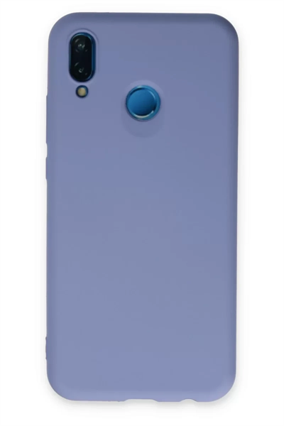 Huawei P20 Lite Kılıf Nano içi Kadife Silikon - Lila
