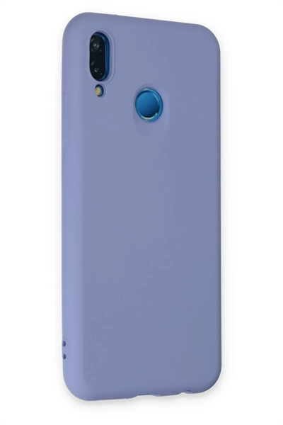 Huawei P20 Lite Kılıf Nano içi Kadife Silikon - Lila