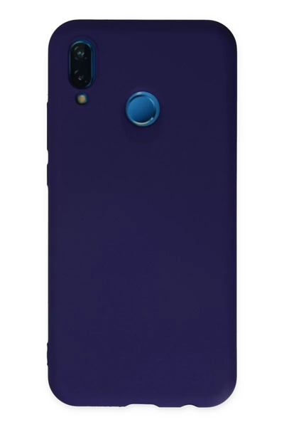Huawei P20 Lite Kılıf Nano içi Kadife Silikon - Mor