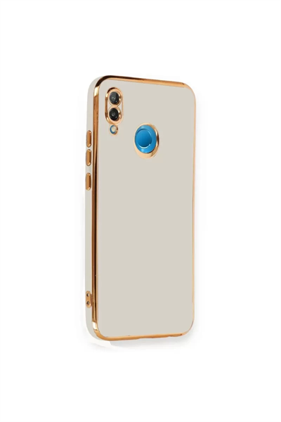 Huawei P20 Lite Kılıf Volet Silikon - Beyaz