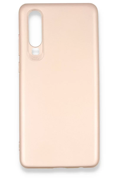 Huawei P30 Kılıf First Silikon - Rose Gold