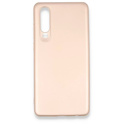 Huawei P30 Kılıf First Silikon - Rose Gold