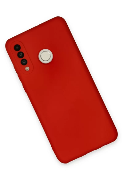 Huawei P30 Lite Kılıf Nano içi Kadife Silikon - Kırmızı