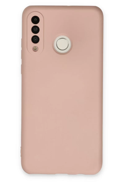 Huawei P30 Lite Kılıf Nano içi Kadife Silikon - Pudra