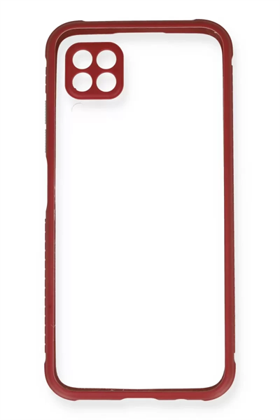 Huawei P40 Lite Kılıf Miami Şeffaf Silikon - Fuşya