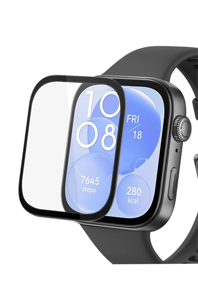 Huawei Watch Fit 3 Polymer Nano Ekran Koruyucu - Şeffaf