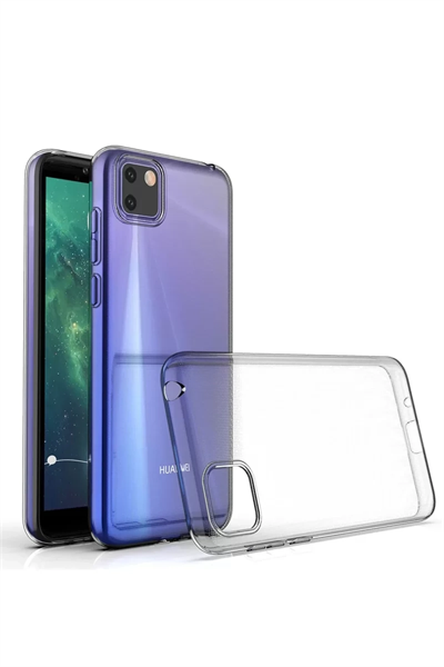 Huawei Y5P Kılıf Lüx Şeffaf Silikon - Şeffaf