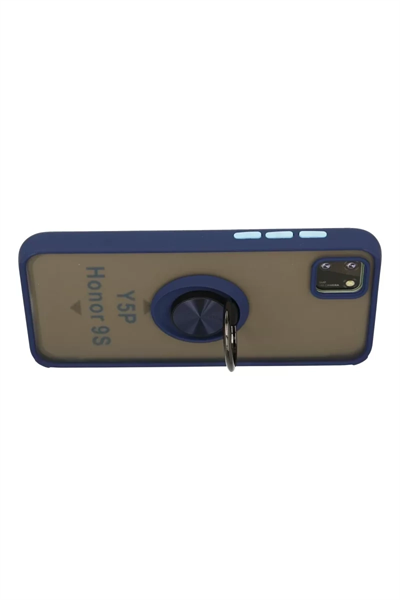 Huawei Y5P Kılıf Montreal Yüzüklü Silikon Kapak - Lacivert