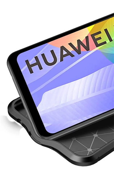 Huawei Y6P Kılıf Auto Focus Kapak - Kırmızı