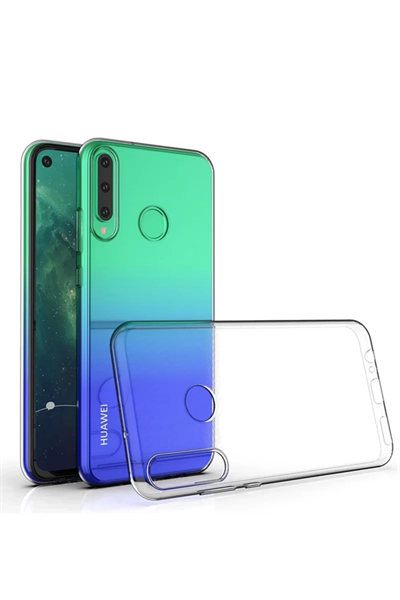 Huawei Y6P Kılıf Lüx Şeffaf Silikon - Şeffaf
