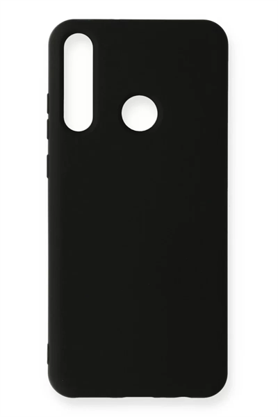 Huawei Y6P Kılıf Nano içi Kadife Silikon - Siyah