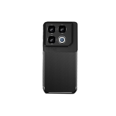 İnfinix GT 20 Pro Kılıf Auto Focus Karbon Kapak - Siyah