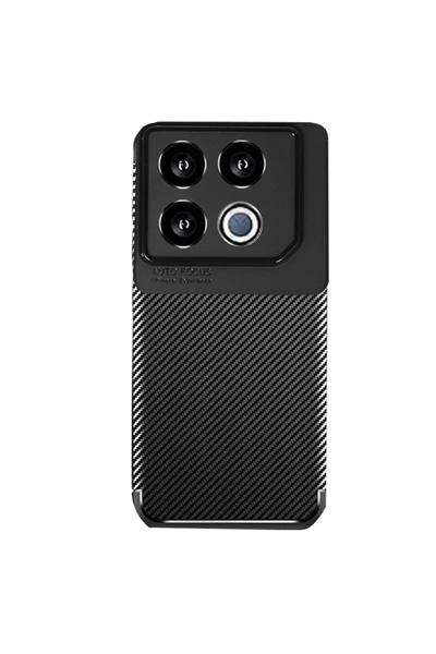 İnfinix GT 20 Pro Kılıf Auto Focus Karbon Kapak - Siyah