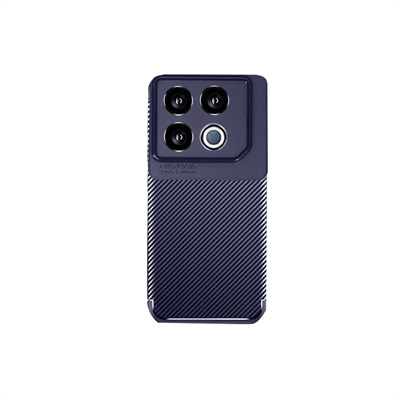 İnfinix GT 20 Pro Kılıf Auto Focus Karbon Kapak - Lacivert