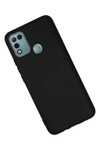 İnfinix Hot 10 Play Kılıf Nano içi Kadife Silikon - Siyah
