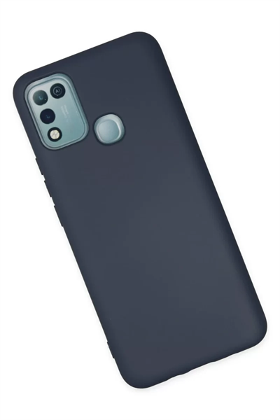 İnfinix Hot 10 Play Kılıf Nano içi Kadife Silikon - Lacivert