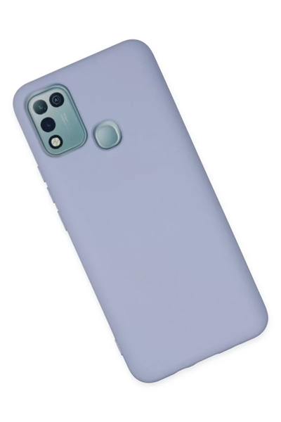 İnfinix Hot 10 Play Kılıf Nano içi Kadife Silikon - Lila