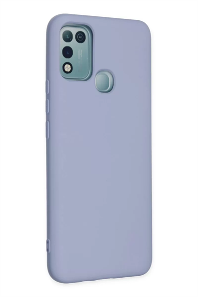 İnfinix Hot 10 Play Kılıf Nano içi Kadife Silikon - Lila