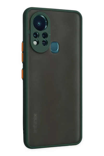 İnfinix Hot 11s Kılıf Montreal Silikon Kapak - Yeşil