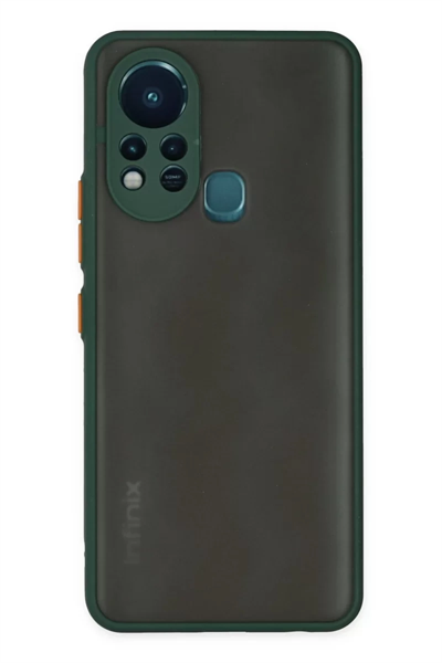 İnfinix Hot 11s Kılıf Montreal Silikon Kapak - Yeşil
