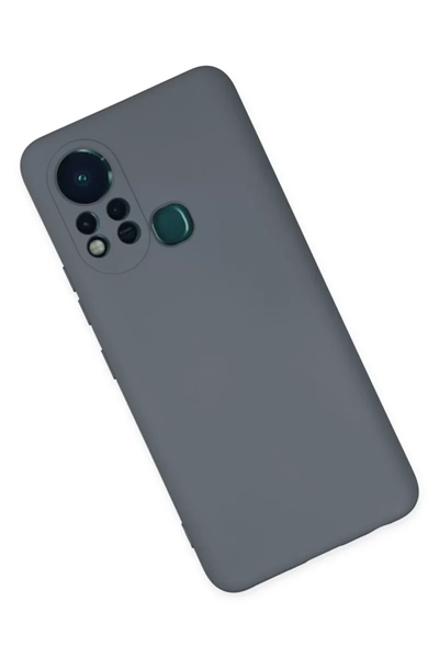 İnfinix Hot 11s Kılıf Nano içi Kadife Silikon - Gri