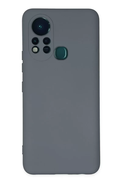 İnfinix Hot 11s Kılıf Nano içi Kadife Silikon - Gri