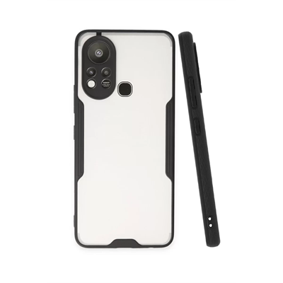 İnfinix Hot 11s Kılıf Platin Silikon - Siyah