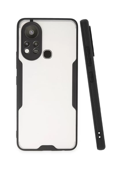 İnfinix Hot 11s Kılıf Platin Silikon - Siyah