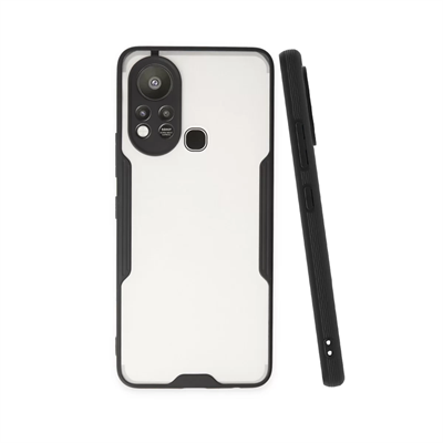 İnfinix Hot 11s Kılıf Platin Silikon - Siyah