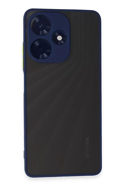 İnfinix Hot 30 4G Kılıf Montreal Silikon Kapak - Lacivert