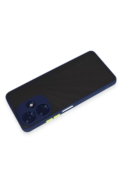 İnfinix Hot 30 4G Kılıf Montreal Silikon Kapak - Lacivert