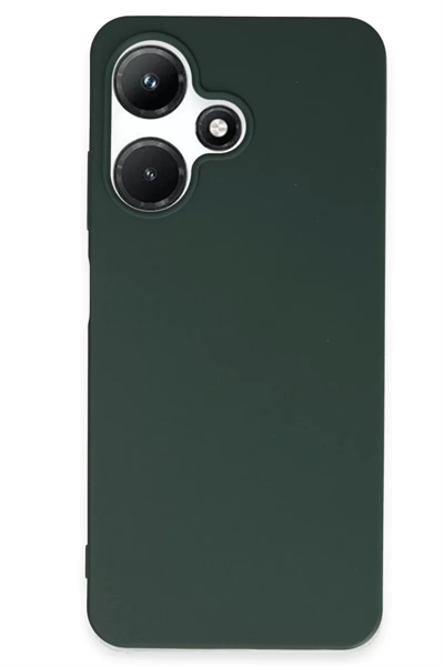 İnfinix Hot 30i Kılıf First Silikon - Koyu Yeşil