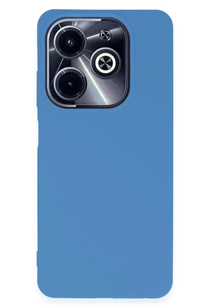 İnfinix Hot 40i Kılıf First Silikon - Mavi