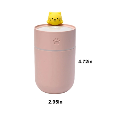 Isınan Kedi Mini USB Sessiz Hava Nemlendiricisi