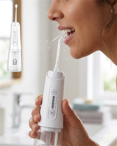 Kablosuz Ağız Duşu 320 ml Su Tanklı 4 Modlu 5 Başlıklı Temizlik Cihazı
