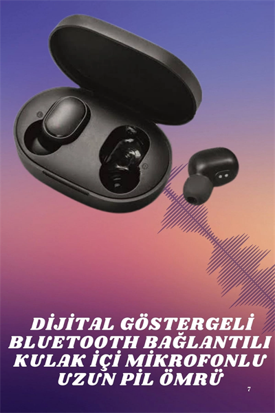 Kablosuz Kulak İçi Bluetooth Kulaklık Stereo Dokunmatik Kontrollü Kulaklık