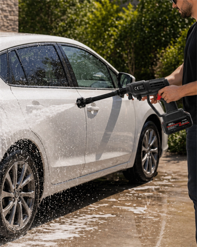 Kablosuz Oto Yıkama Cihazı Basınçlı Su Makinesi Şarjlı Temizlik Seti