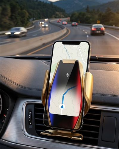 Kablosuz Şarjlı Araç Telefon Tutucu Sensörlü Otomatik Kilit 360 Derece Döner