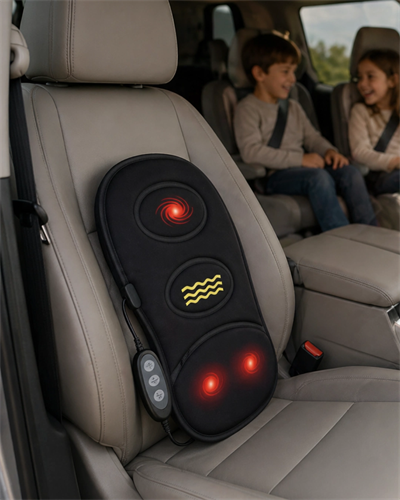 Koltuk Tipi Isıtmalı Masaj Minderi Bel Sırt Titreşimli Rahatlama Minderi