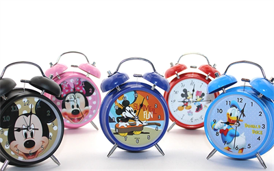 Kuromi, Hello Kitty, Mickey Mouse Masa Üstü Çalar Saat