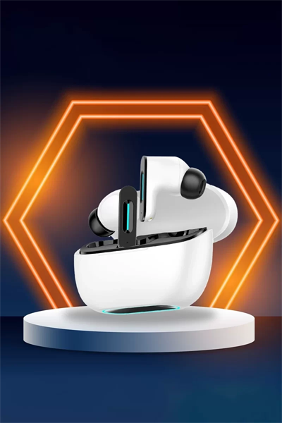 LS-518 Aktif Gürültü Engelleyici Özellikli TWS Airpods Kulaklık - Beyaz-Siyah