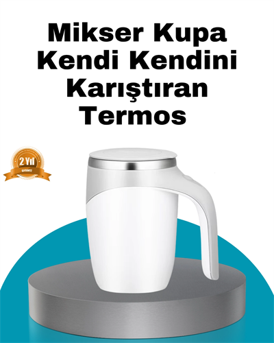 Manyetik Otomatik Karıştırma Bardağı – Şarjlı, Paslanmaz ve Pratik