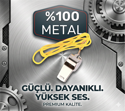 Metal Ipli Hakem ve Deprem Düdüğü (24lü)