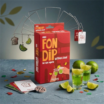 Mini Fondip Çiftlere Özel Eğlenceli Kart Oyunu