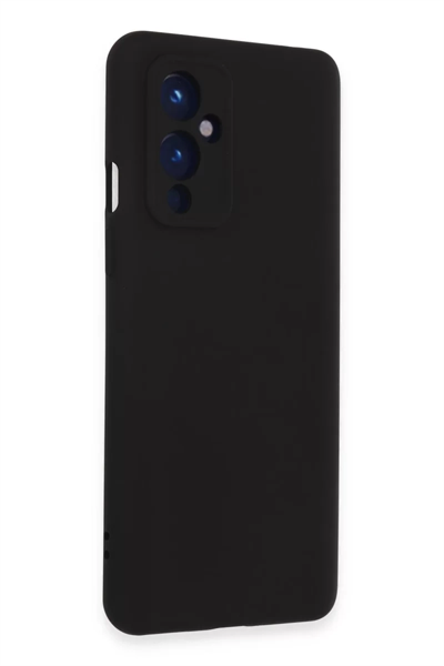 One Plus 9 Kılıf Nano içi Kadife Silikon - Siyah