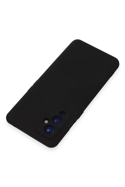 One Plus 9 Kılıf Nano içi Kadife Silikon - Siyah