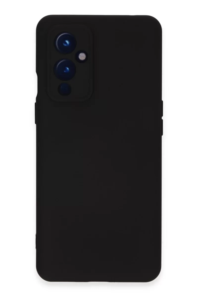 One Plus 9 Kılıf Nano içi Kadife Silikon - Siyah