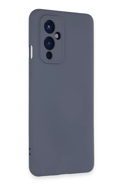 One Plus 9 Kılıf Nano içi Kadife Silikon - Gri